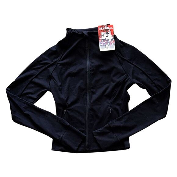 NWT G Gradual Slim Fit Black Athletic Jacket XS - Picture 1 of 6